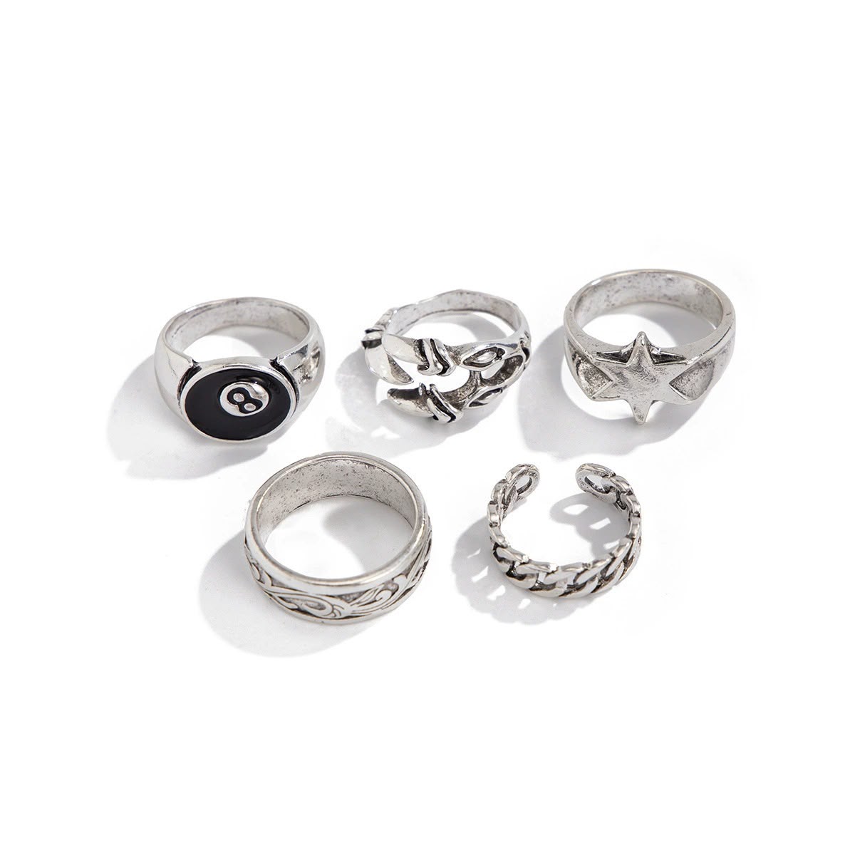 Shadow Rings - Set Of 5
