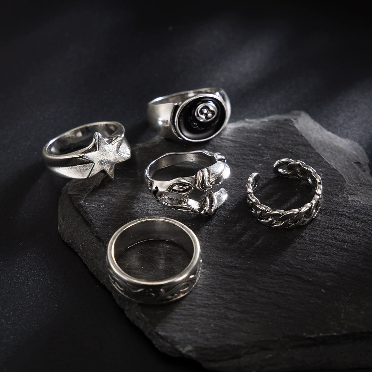 Shadow Rings - Set Of 5