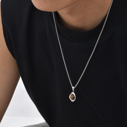 Amber Stone Pendant